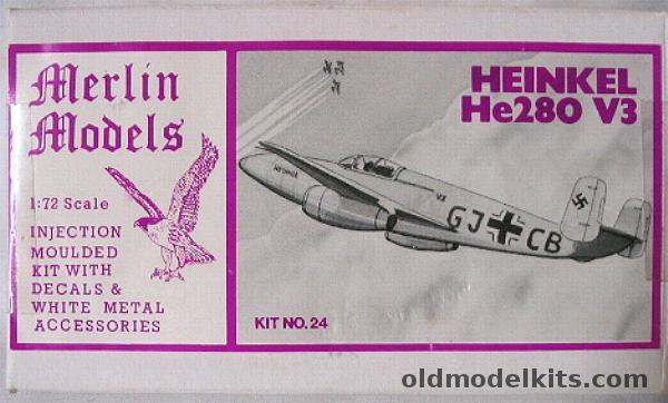 Merlin Models 1/72 Heinkel He-280 V3, 24 plastic model kit